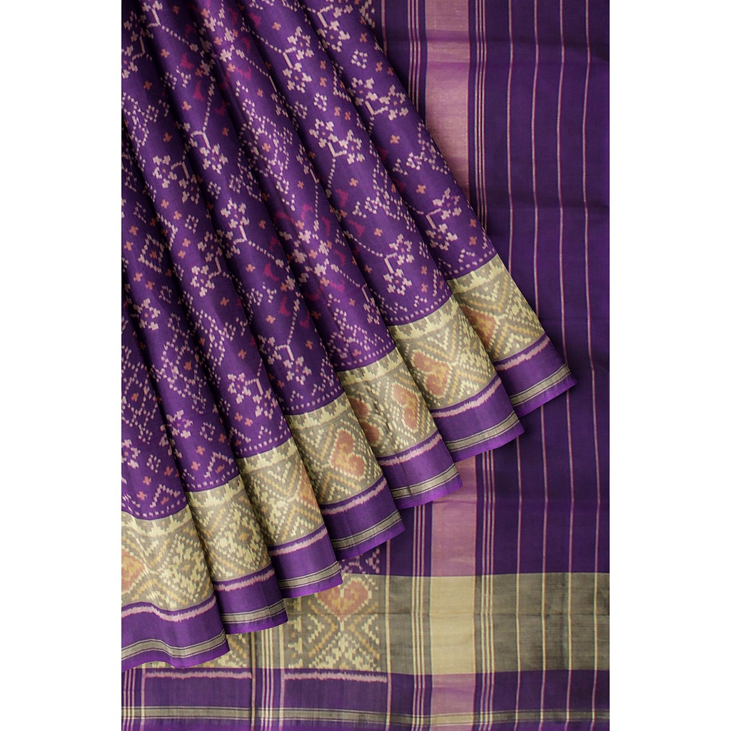 Handloom Single Ikat Silk Patola Saree