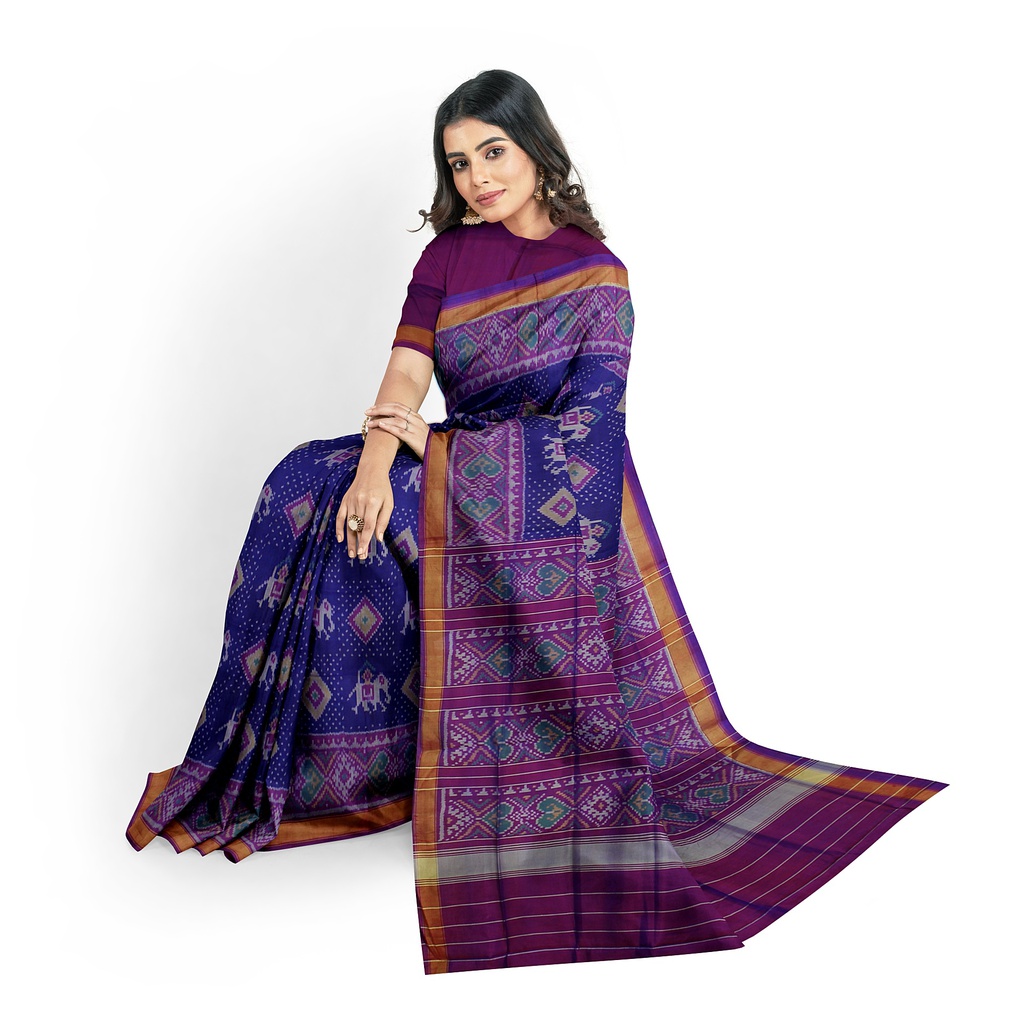 Handloom Single Ikat Silk Patola Saree