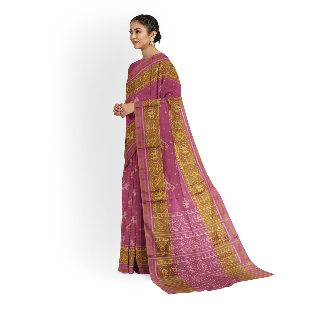 Handloom Single Ikat Silk Patola Saree
