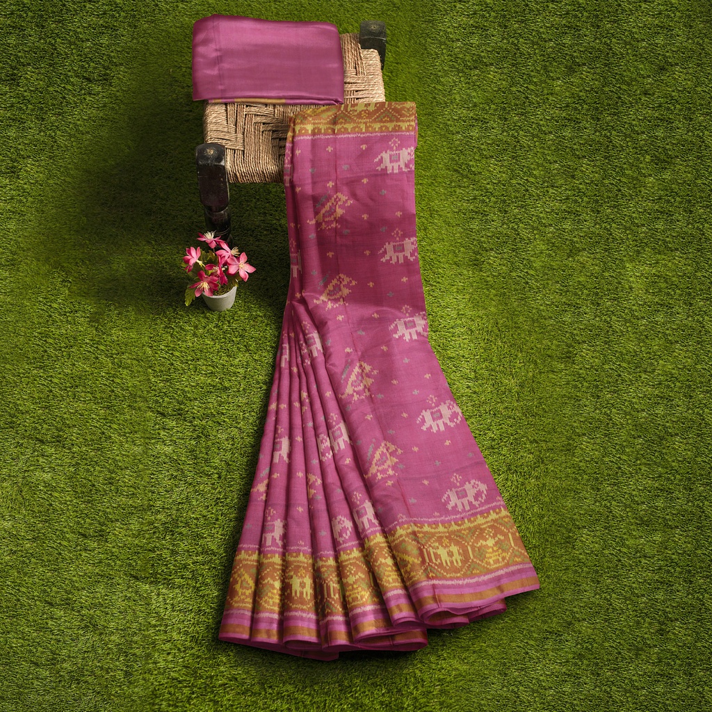 Handloom Single Ikat Silk Patola Saree