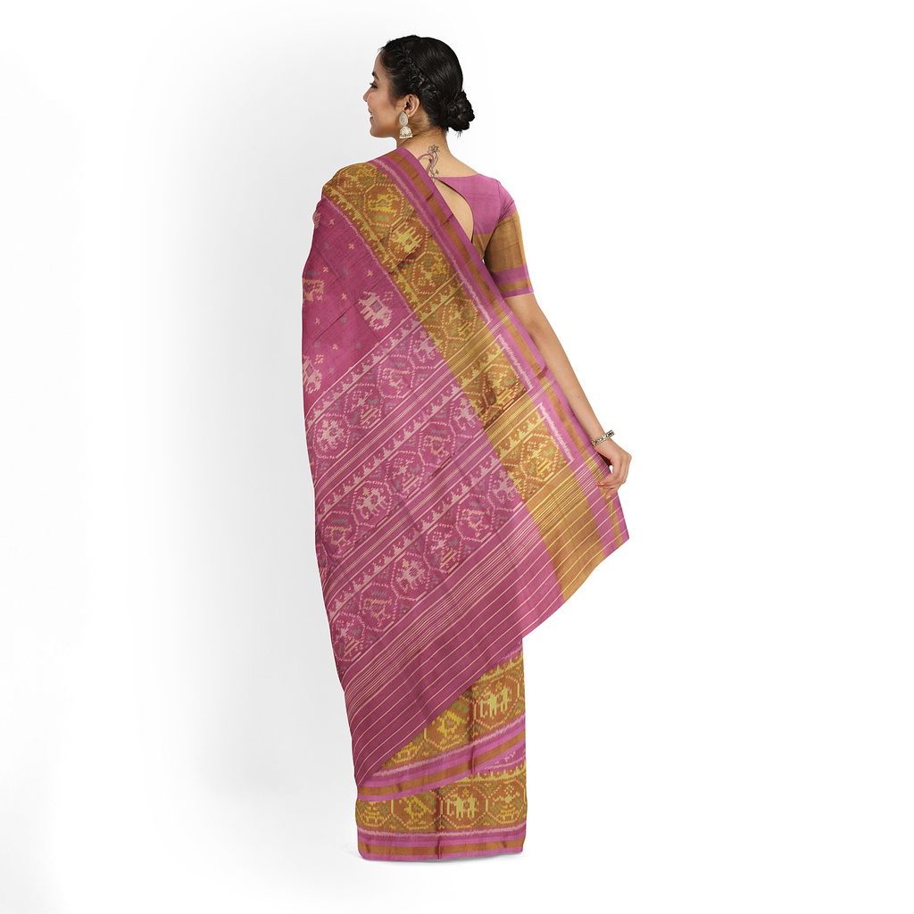Handloom Single Ikat Silk Patola Saree