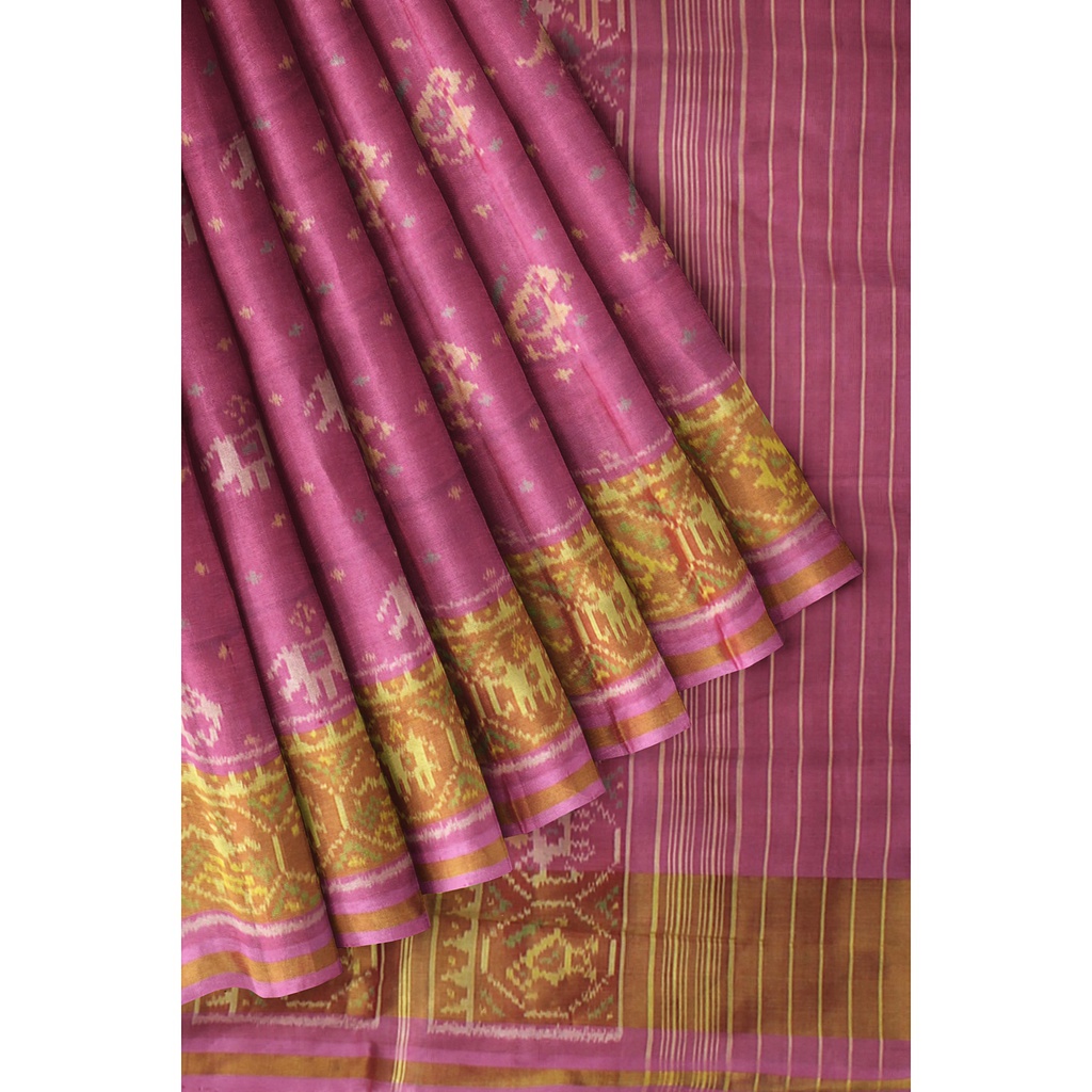 Handloom Single Ikat Silk Patola Saree