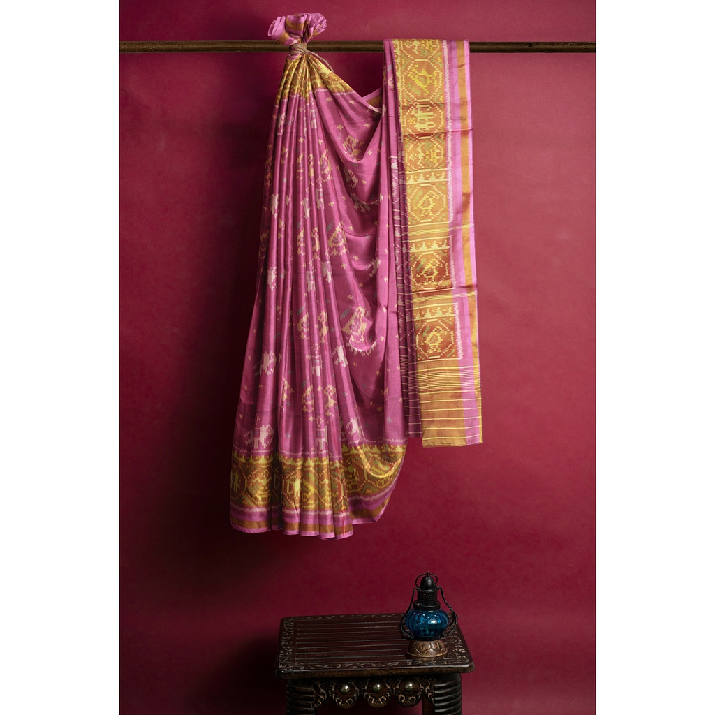 Handloom Single Ikat Silk Patola Saree