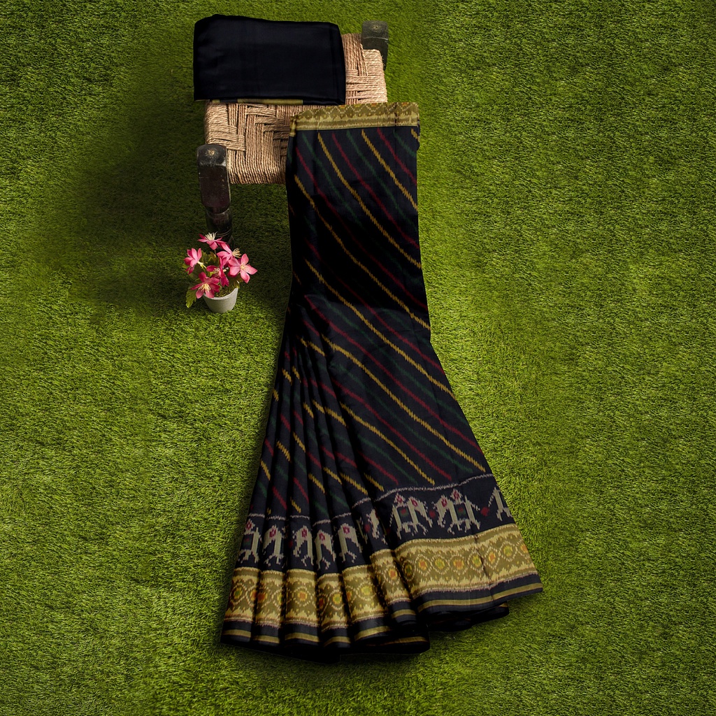 Handloom Single Ikat Silk Patola Saree