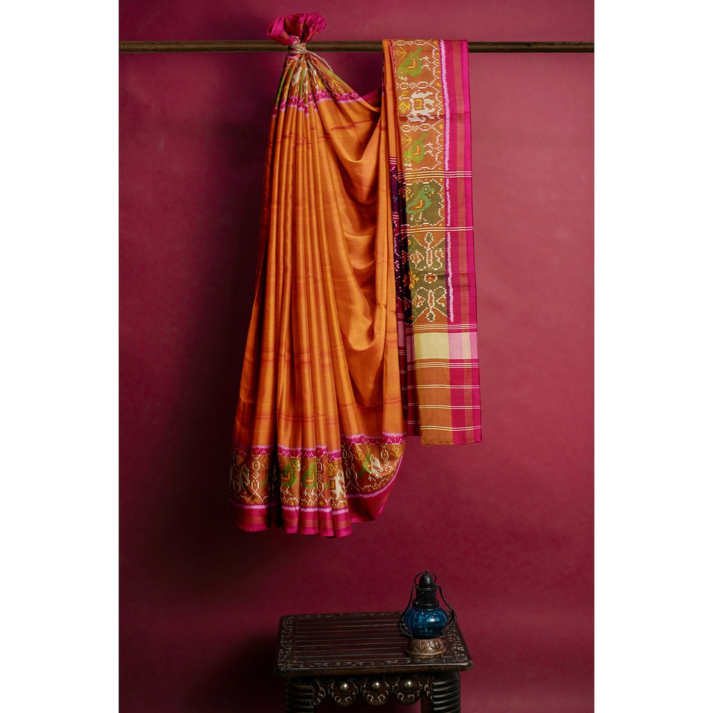 Handloom Single Ikat Silk Patola Saree