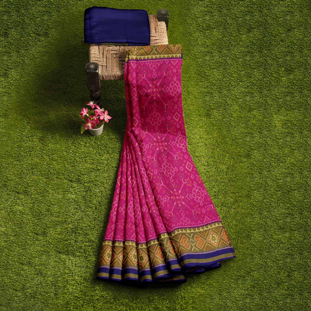 Handloom Single Ikat Silk Patola Saree