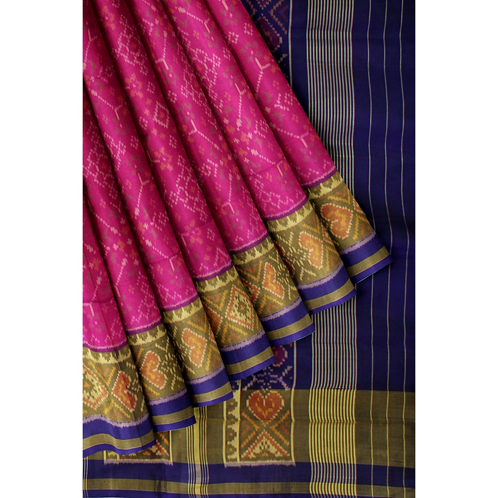 Handloom Single Ikat Silk Patola Saree