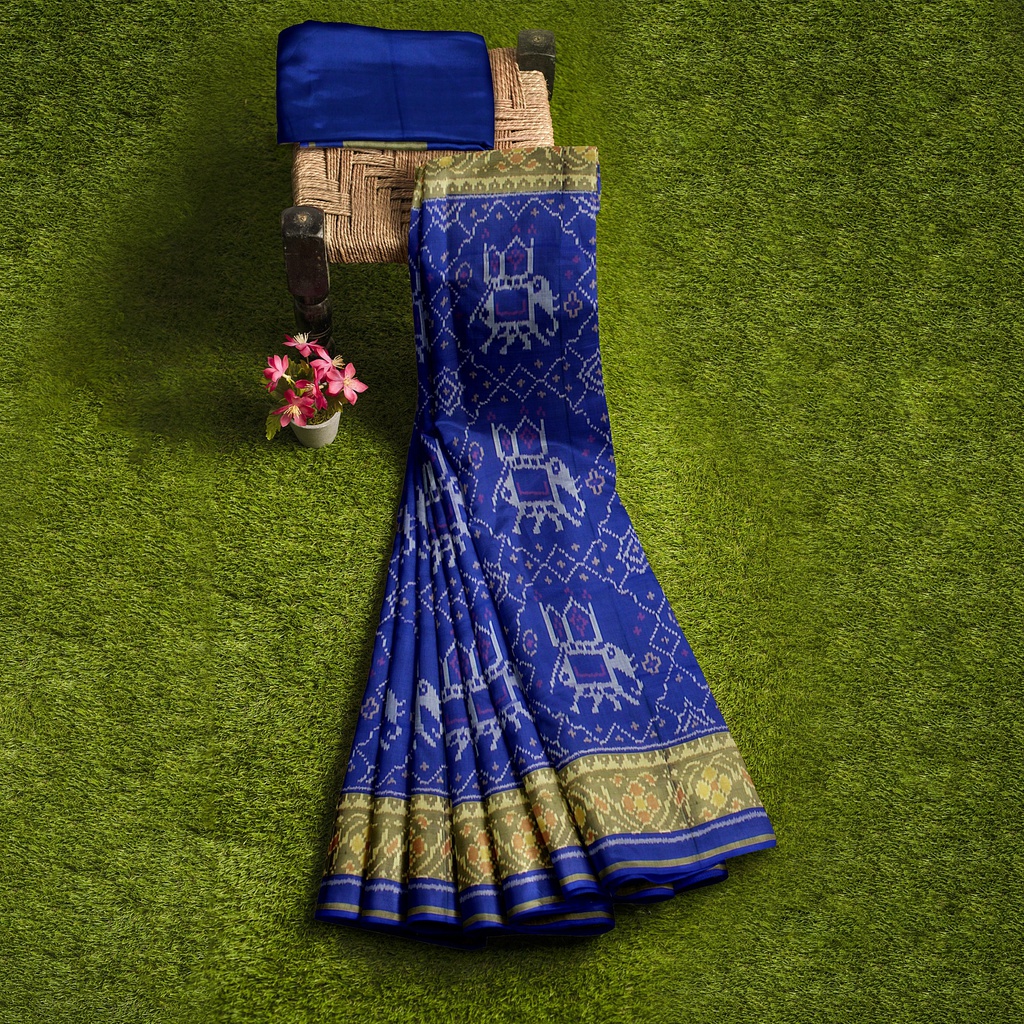 Handloom Single Ikat Silk Patola Saree