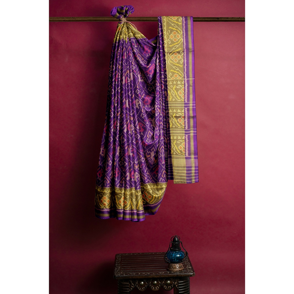 Handloom Single Ikat Silk Patola Saree