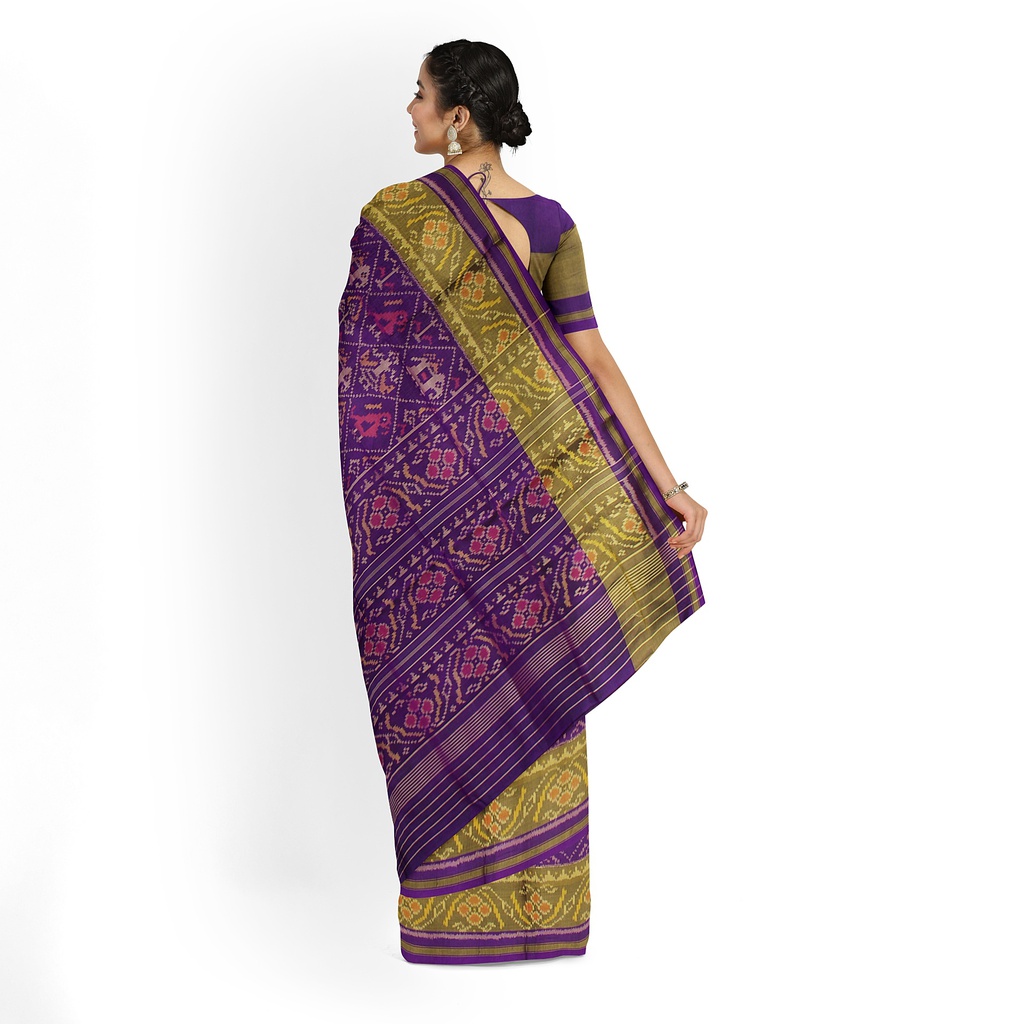Handloom Single Ikat Silk Patola Saree