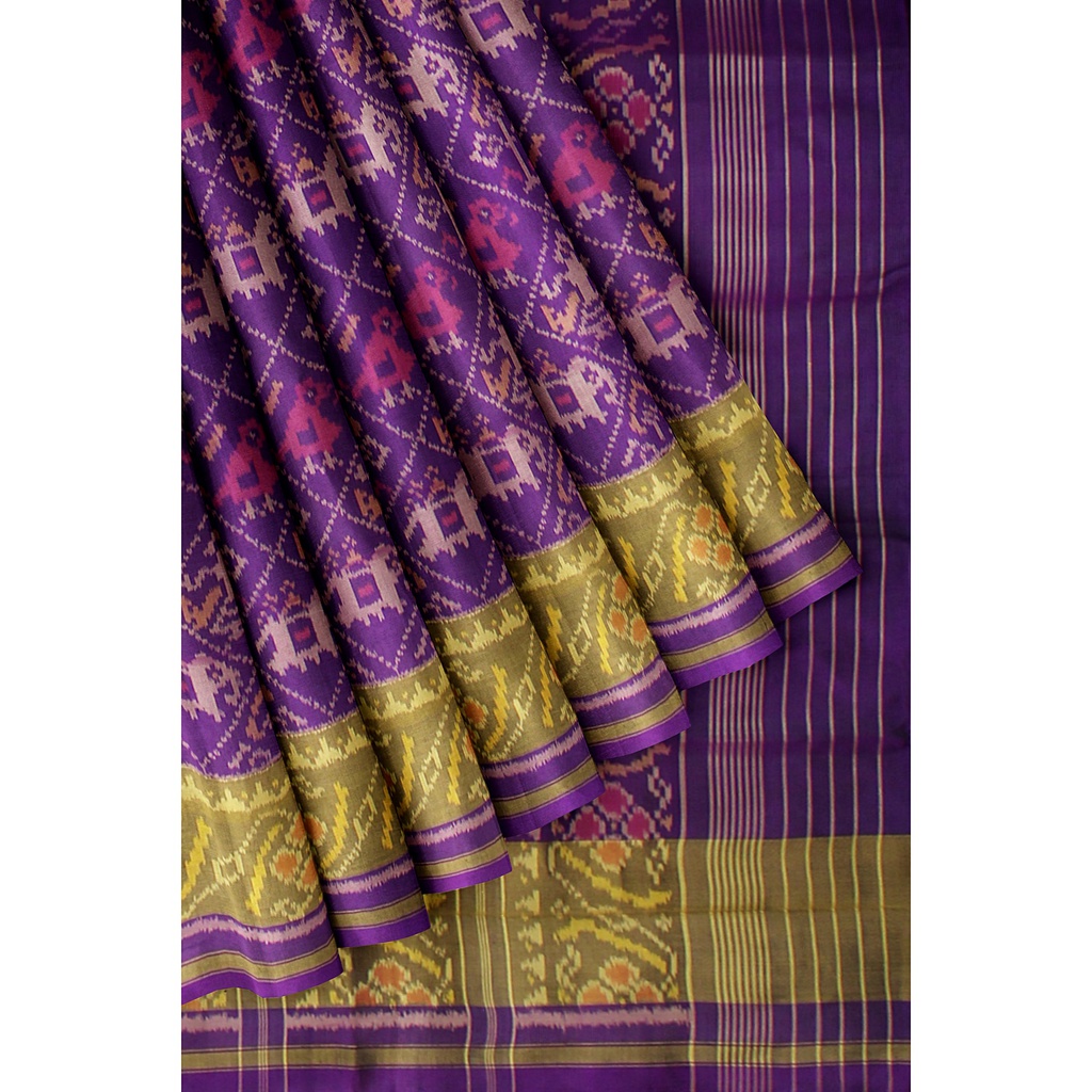 Handloom Single Ikat Silk Patola Saree