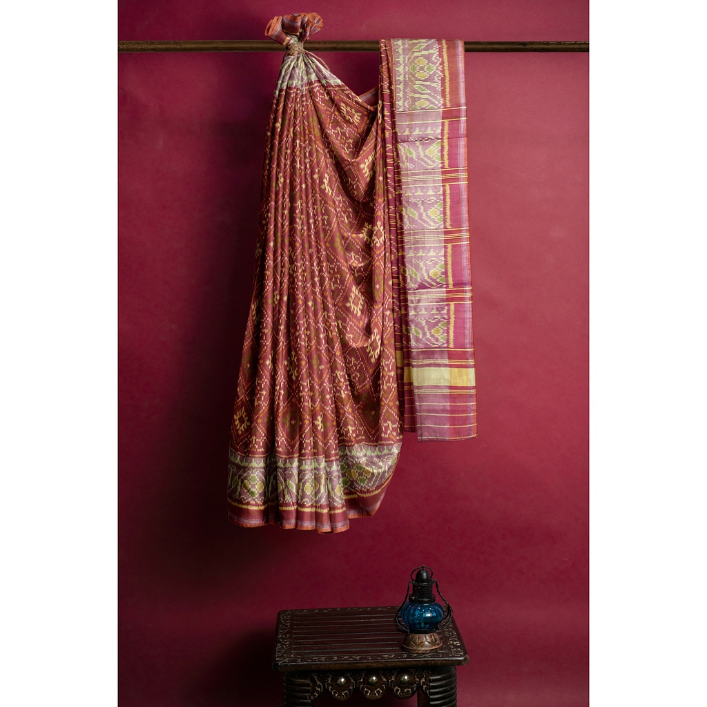 Handloom Single Ikat Silk Patola Saree