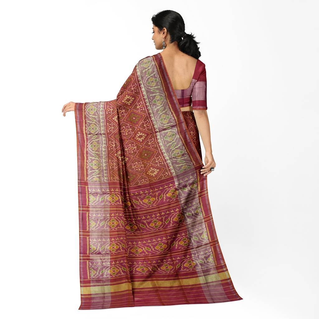 Handloom Single Ikat Silk Patola Saree