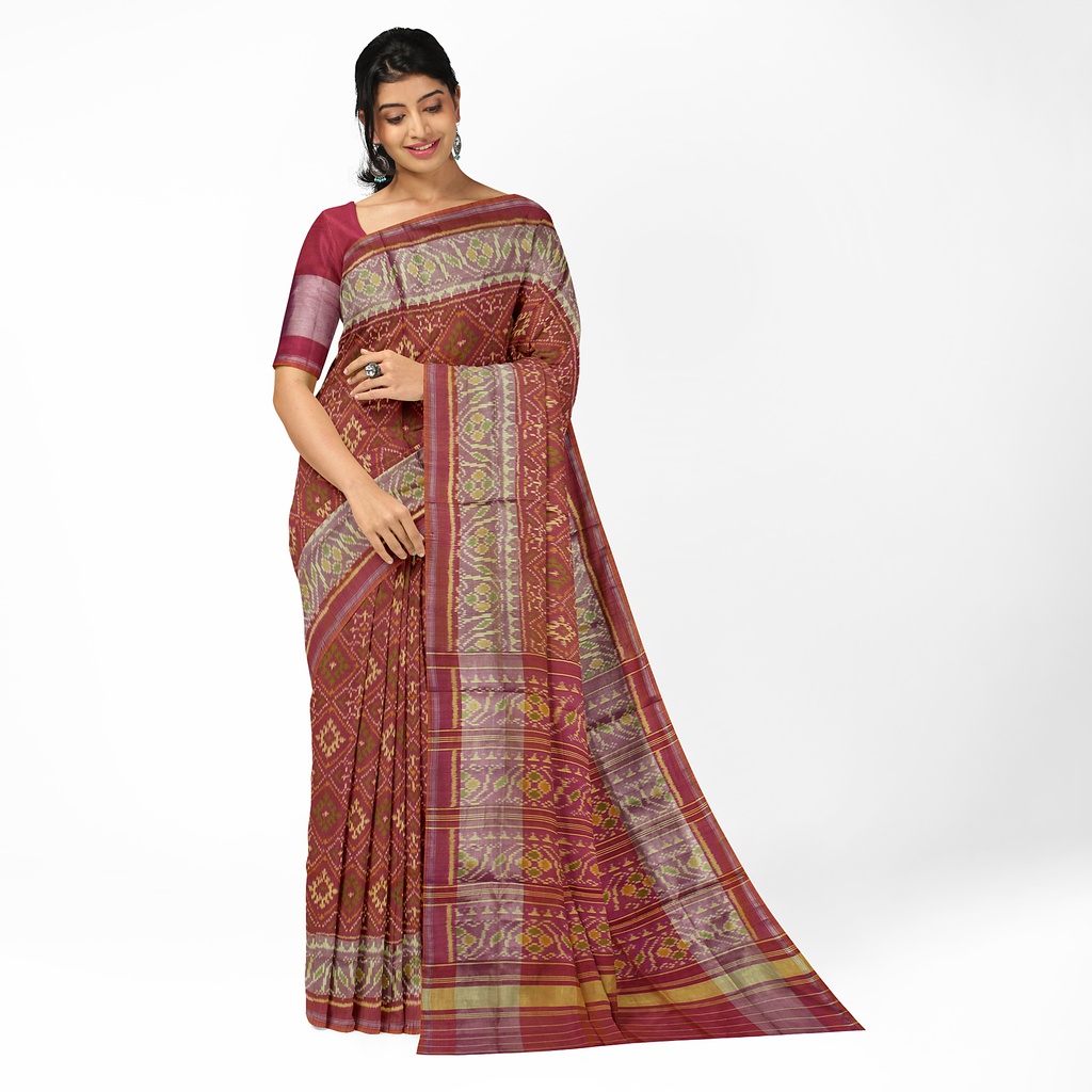 Handloom Single Ikat Silk Patola Saree