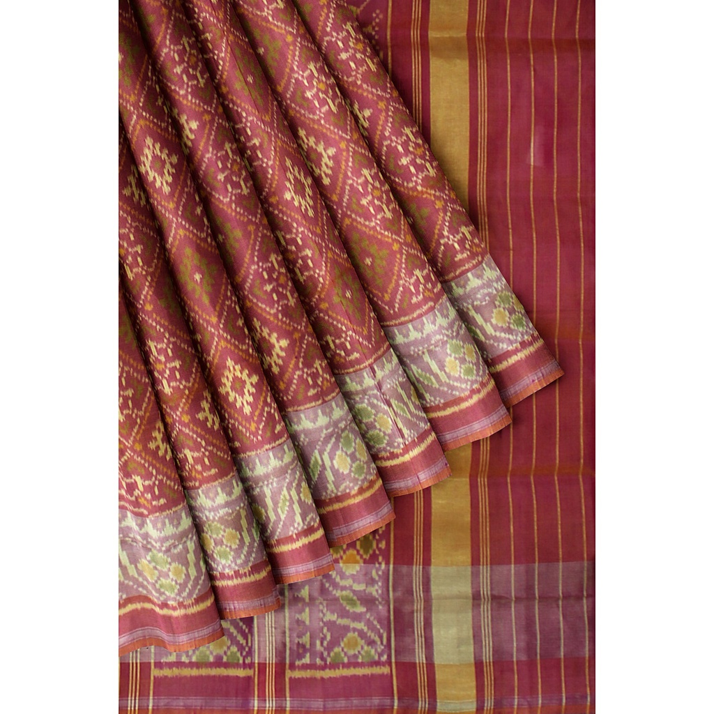 Handloom Single Ikat Silk Patola Saree