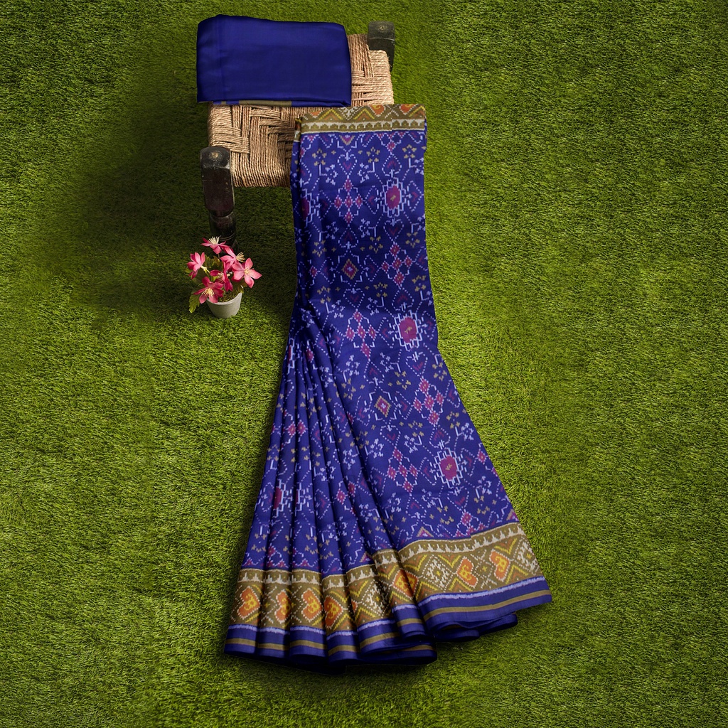 Handloom Single Ikat Silk Patola Saree