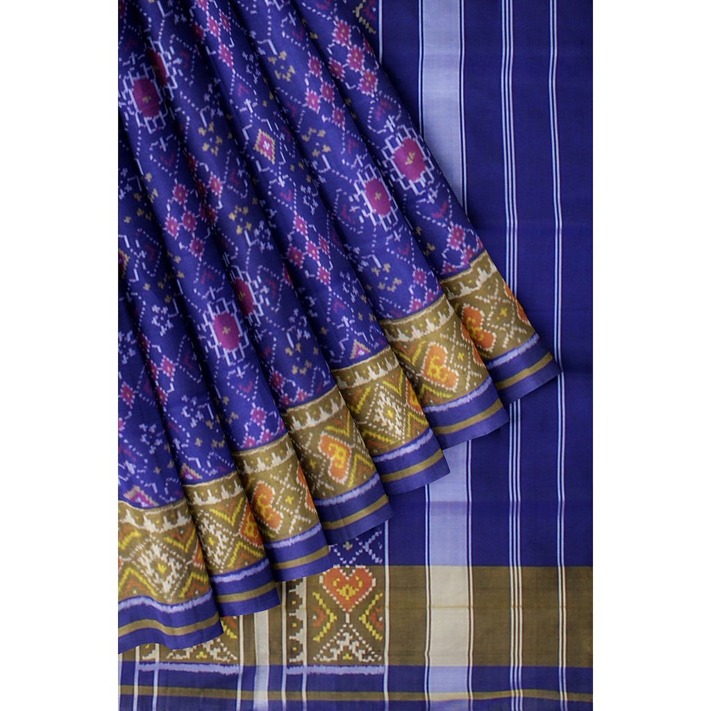 Handloom Single Ikat Silk Patola Saree