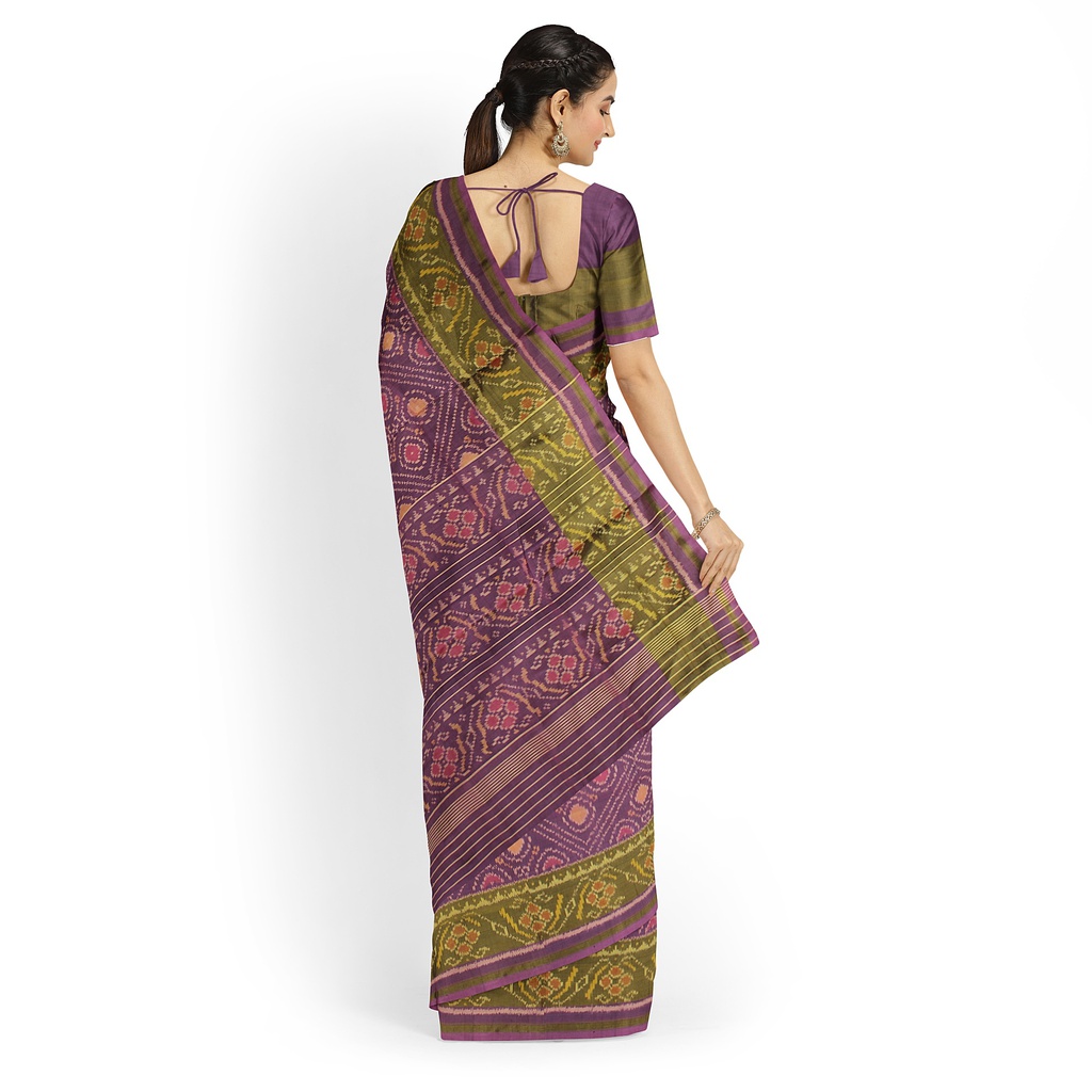 Handloom Single Ikat Silk Patola Saree