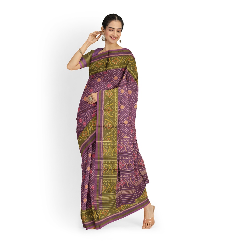 Handloom Single Ikat Silk Patola Saree