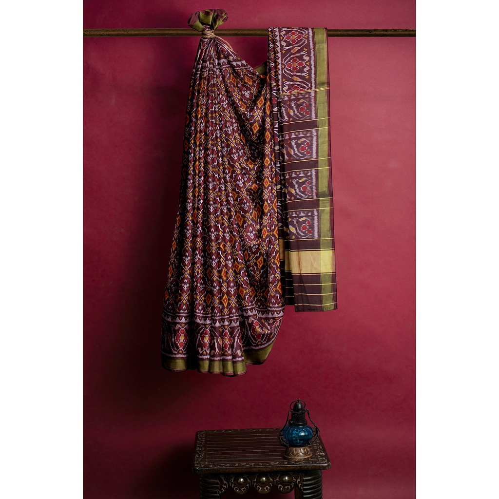 Handloom Single Ikat Silk Patola Saree