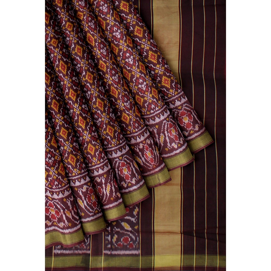Handloom Single Ikat Silk Patola Saree