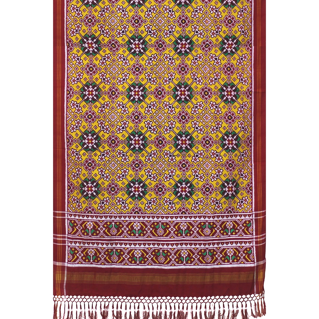 Handwoven Double Ikat Patola Dupatta