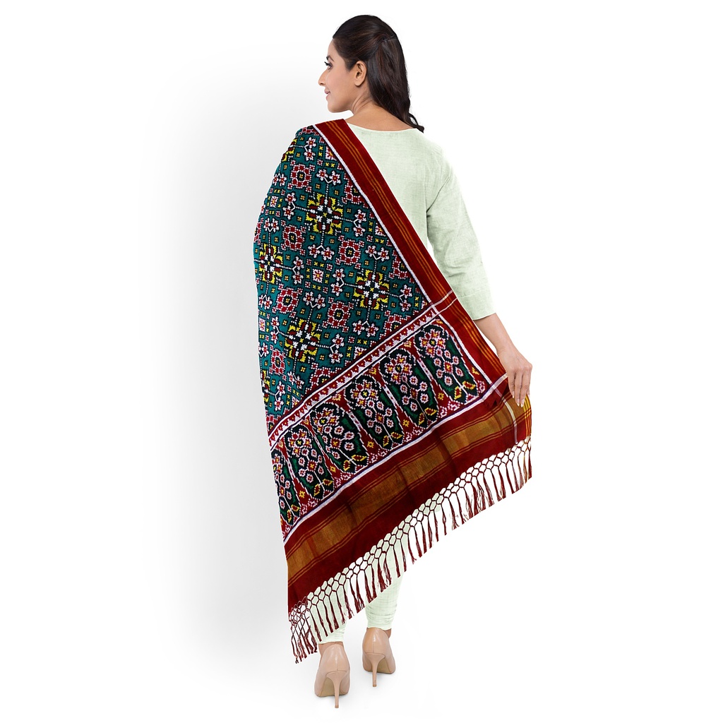 Handwoven Double Ikat Patola Dupatta