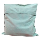 Dark Green Hand Embroidered Mashru Cushion Cover