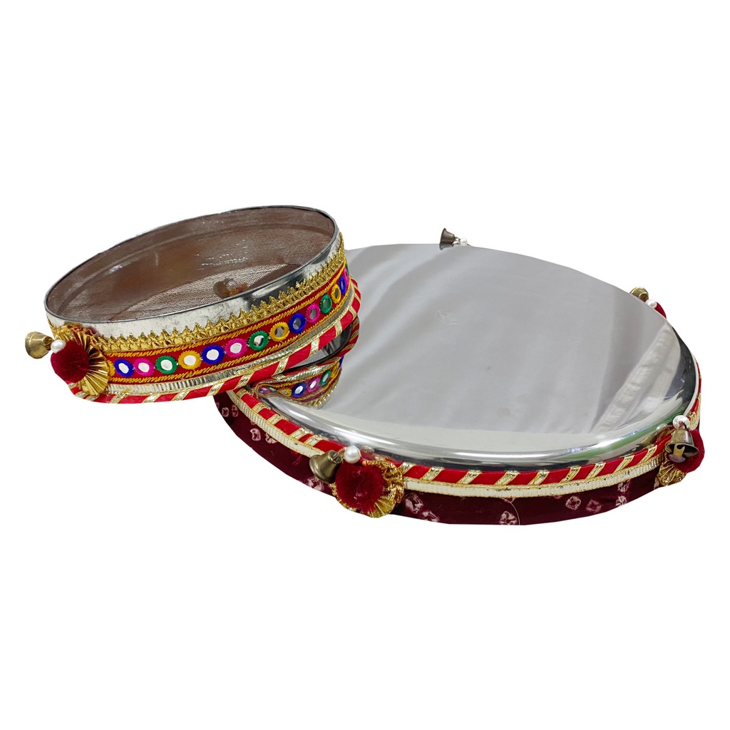 Handmade Decorative Karwa Chauth Pooja Thali Set