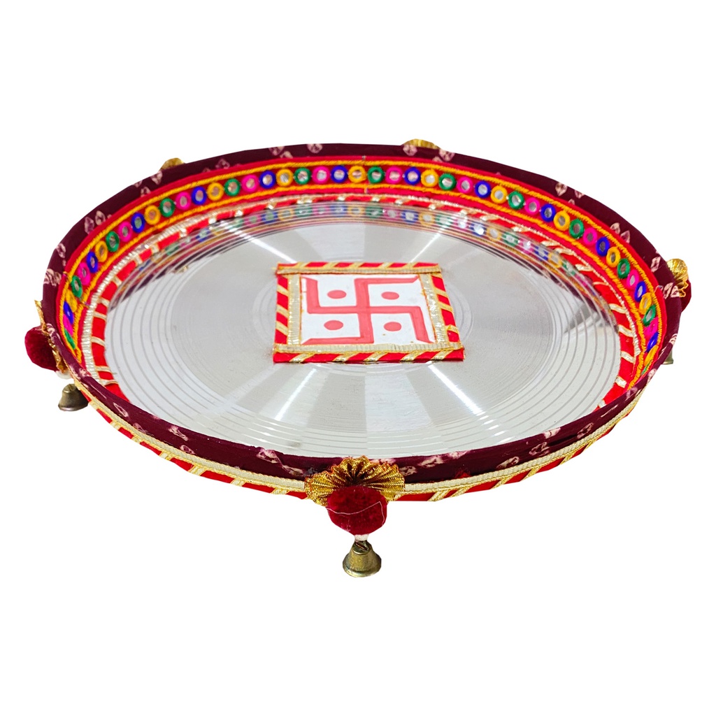 Handmade Decorative Karwa Chauth Pooja Thali Set