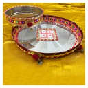 Handmade Decorative Karwa Chauth Pooja Thali Set