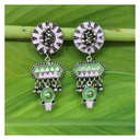 Handcrafted German Silver Oxidized Earrings