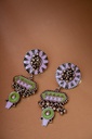 Handcrafted German Silver Oxidized Earrings