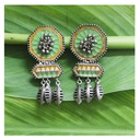 Handcrafted German Silver Oxidized Earrings