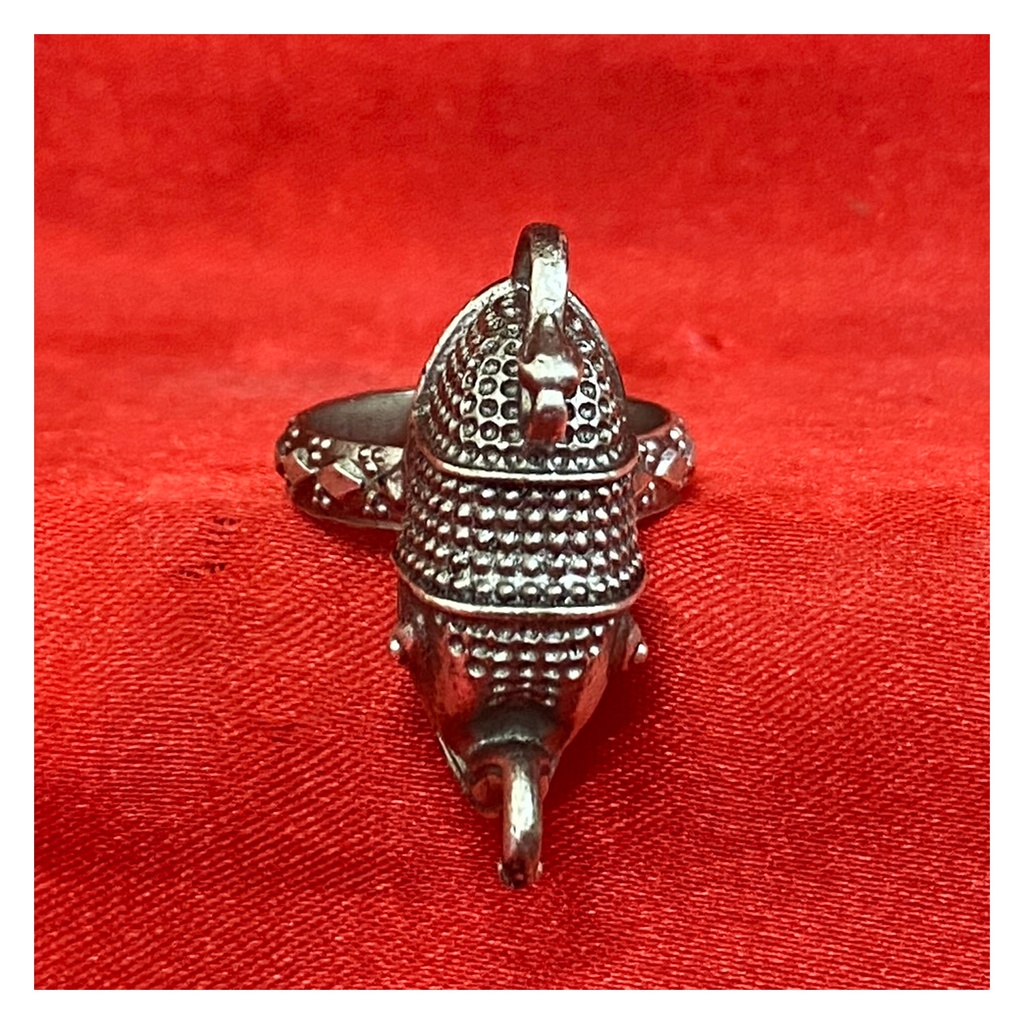 Handcrafted German Silver Oxidized Ring