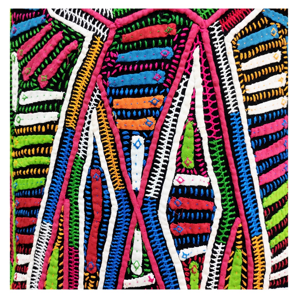 Handmade Multicolor Embroidered Tote Bag
