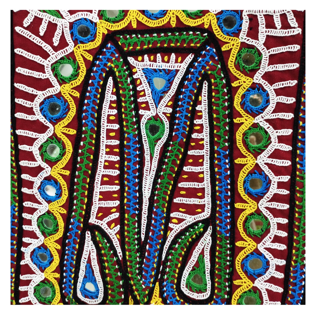 Handmade Multicolor Embroidered Tote Bag