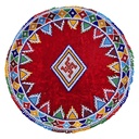 Handmade Decorative Beadwork Metal Pooja Thali