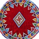 Handmade Decorative Beadwork Metal Pooja Thali