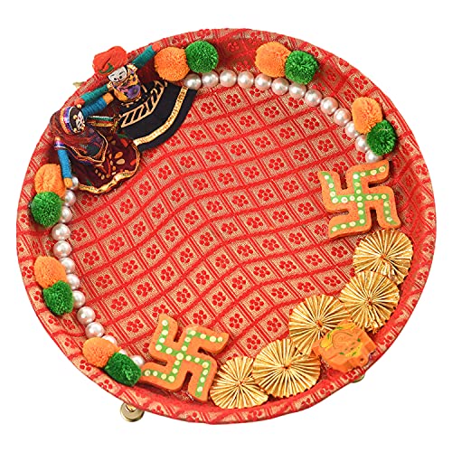 Handmade Decorative Metal Pooja Thali