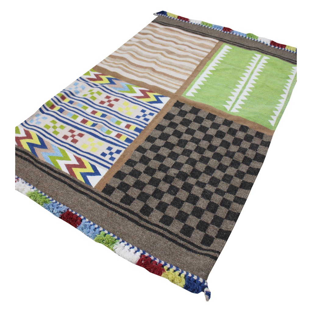 Handmade Multicolor Kharad Carpet/ Rugs