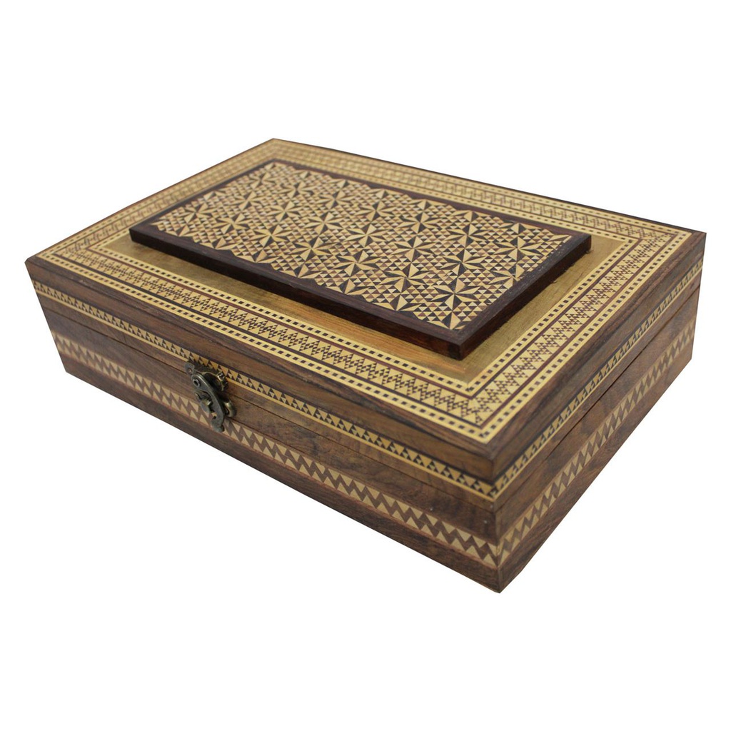 Handmade Sadeli Work Multipurpose Decorative Wooden Box