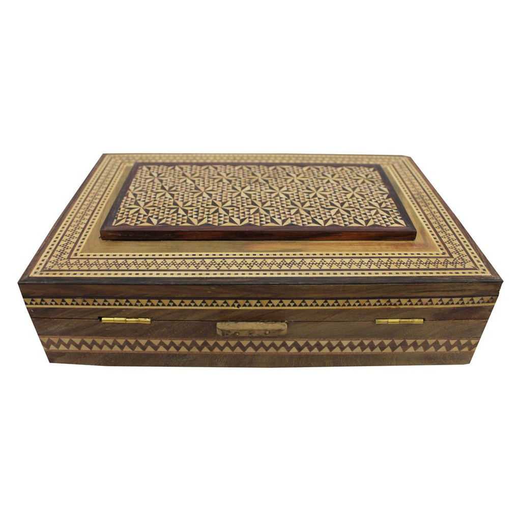 Handmade Sadeli Work Multipurpose Decorative Wooden Box