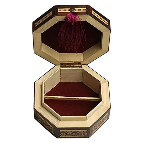 Handmade Sadeli Work Wooden Octagonal Box