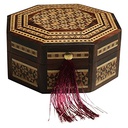 Handmade Sadeli Work Wooden Octagonal Box