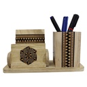 Handmade Sadeli Work Wooden Pen stand