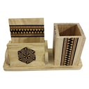 Handmade Sadeli Work Wooden Pen stand