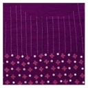 Purple Hand Embroidered Unstitched Blouse Material