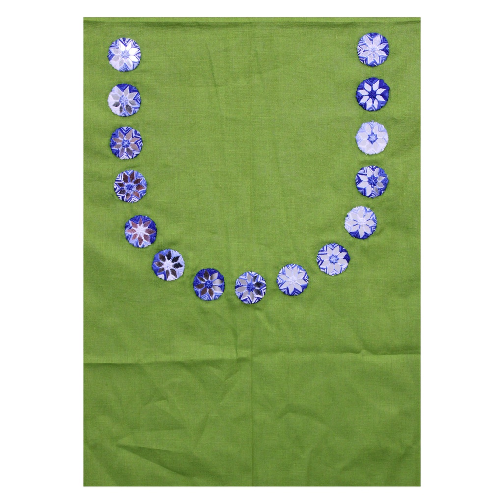 Handmade Cotton Mirror Work Kurti Material