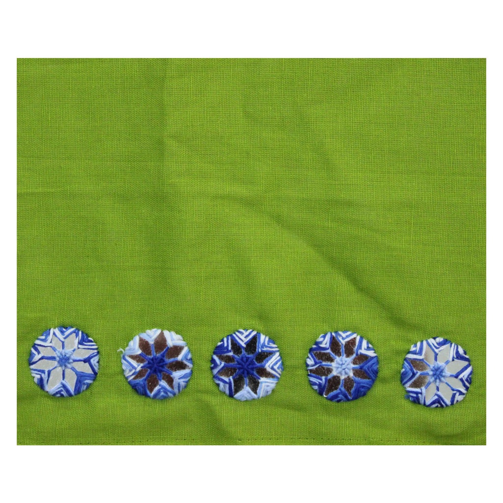 Handmade Cotton Mirror Work Kurti Material